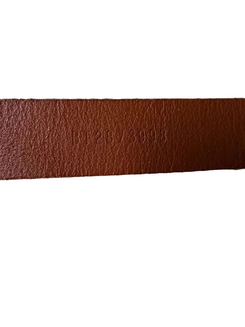 Fossil Ladies Leather Casual Belt with Retro Floral Advert Motif, Medium 35”-37” - Picture 7 of 11